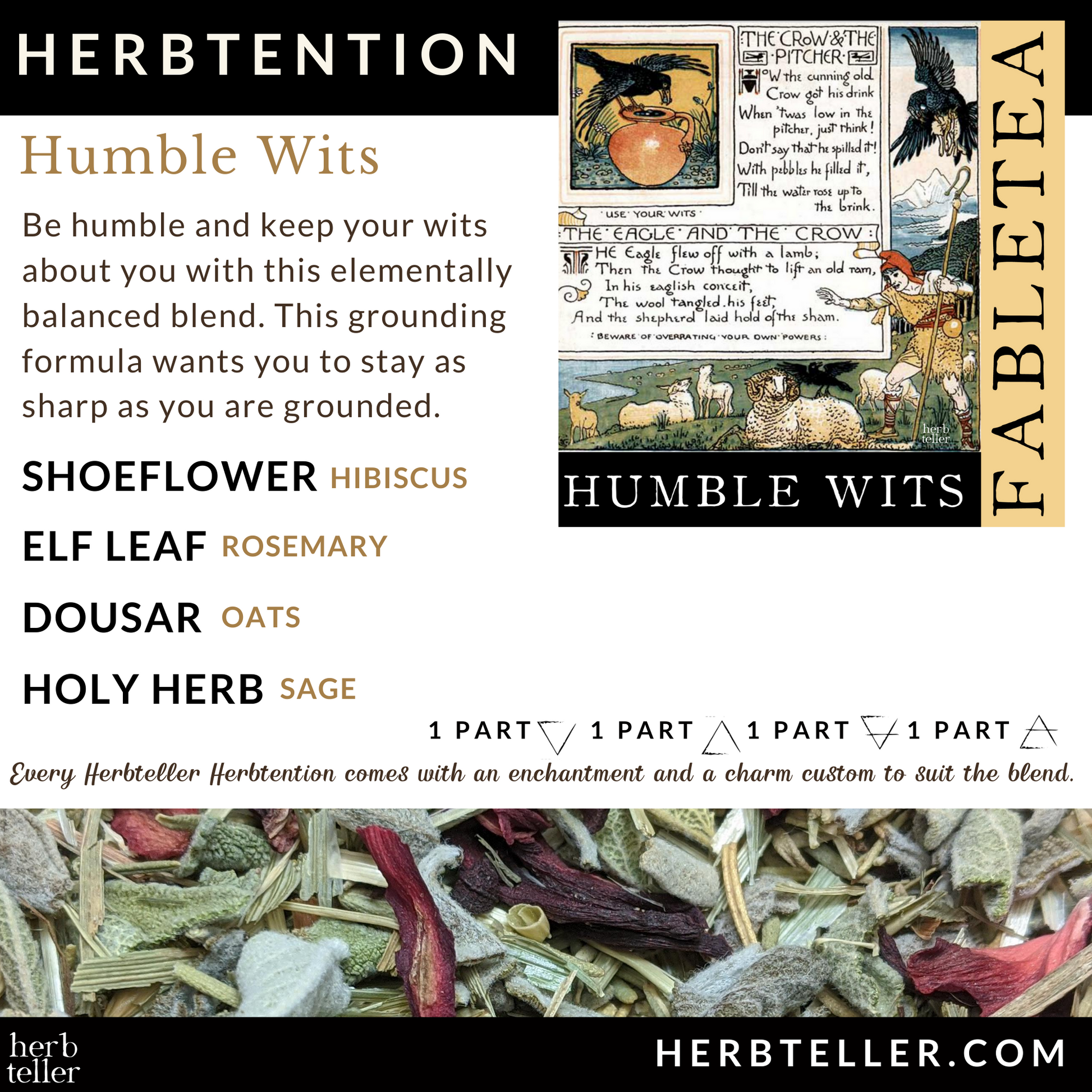 Fabletea: Humblewits Herbal Tea (Aesop's Fable) - Original City Apothecary