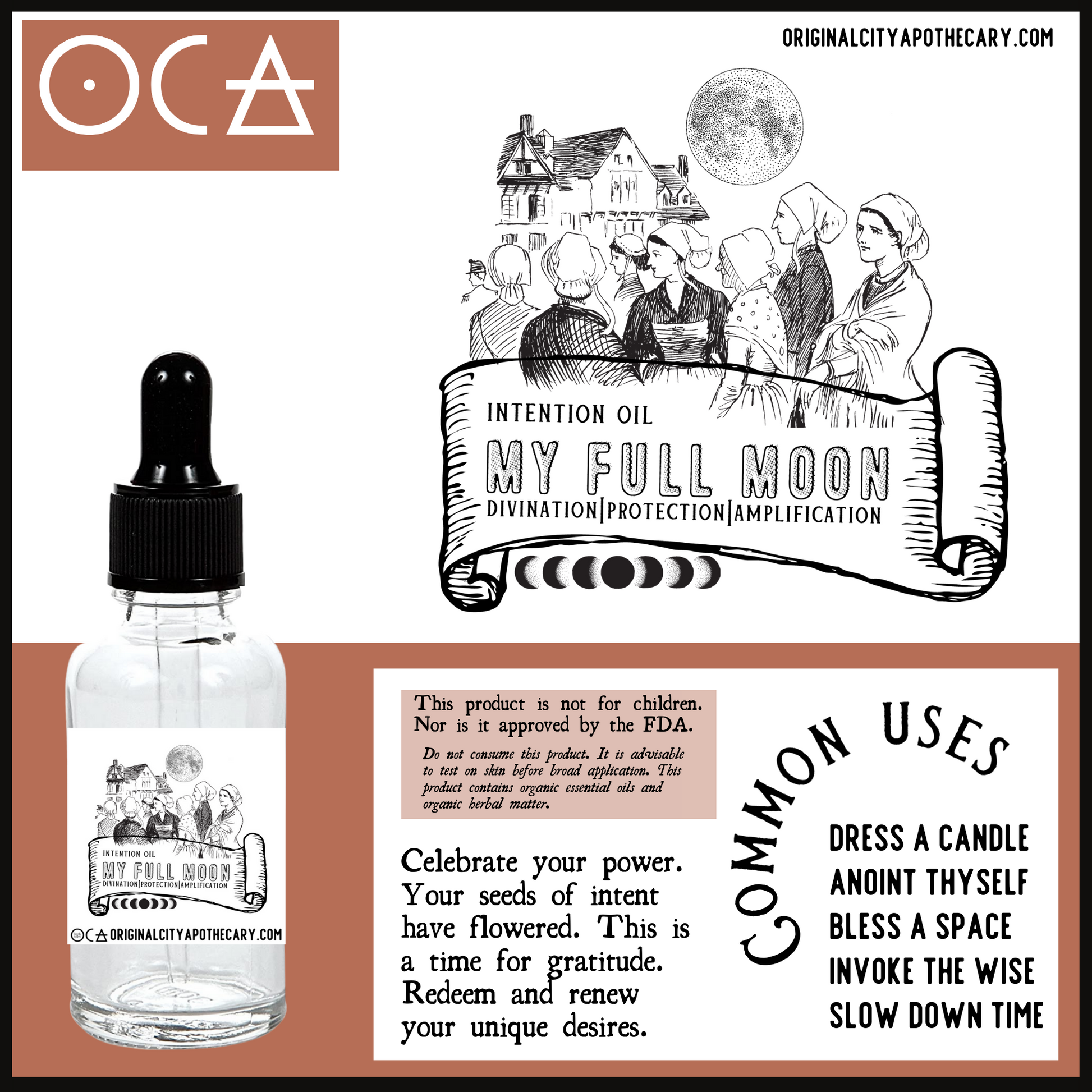 Full Moon Oil (Herbal Perfume/Oil) - Original City Apothecary
