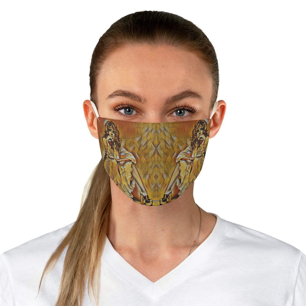 Gold Dust Woman Fabric Face Mask