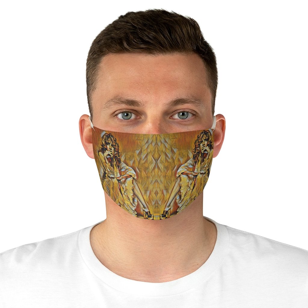 Gold Dust Woman Fabric Face Mask