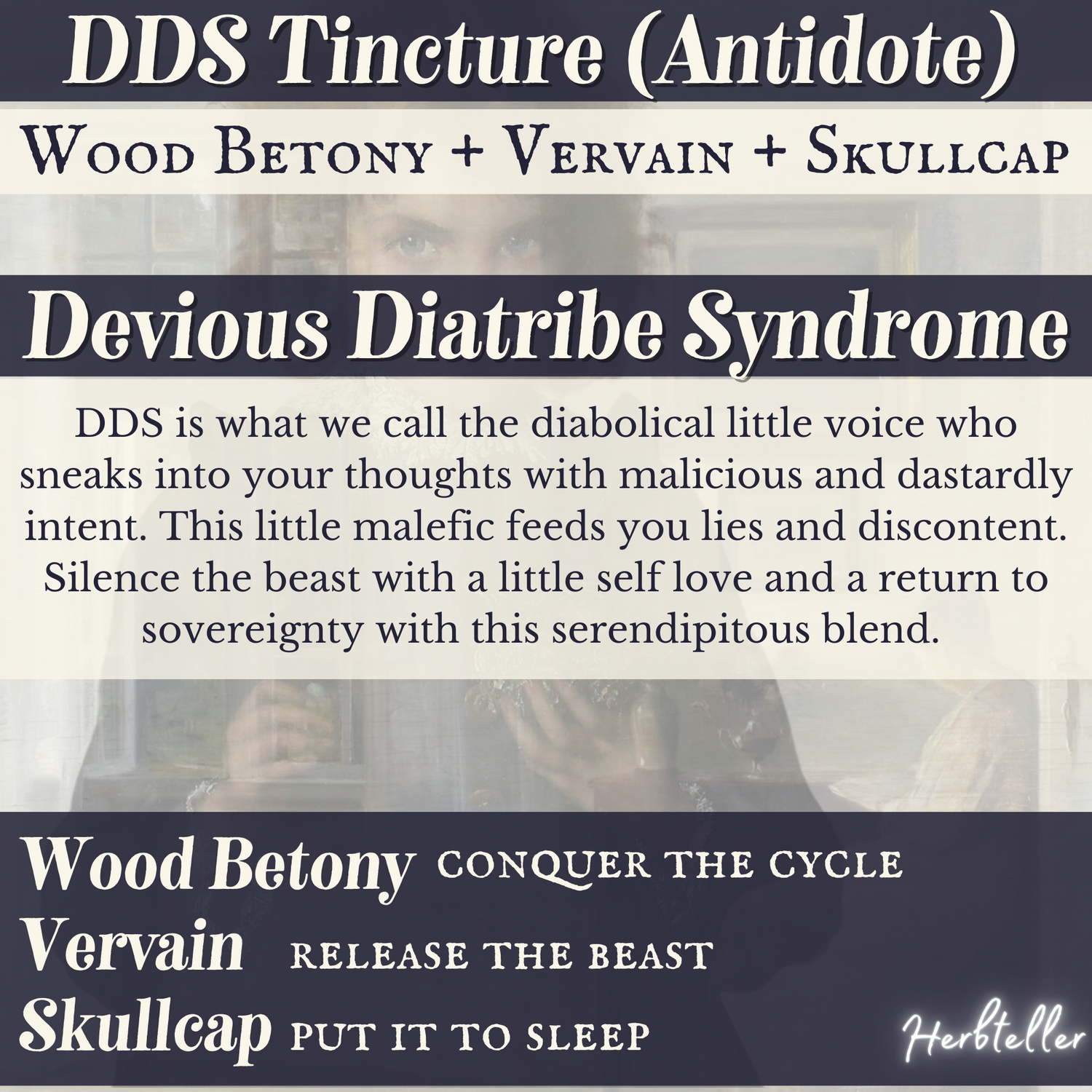 Herbal Tincture: DDS Tonic Antidote (Devious Diatribe Syndrome) - Original City Apothecary