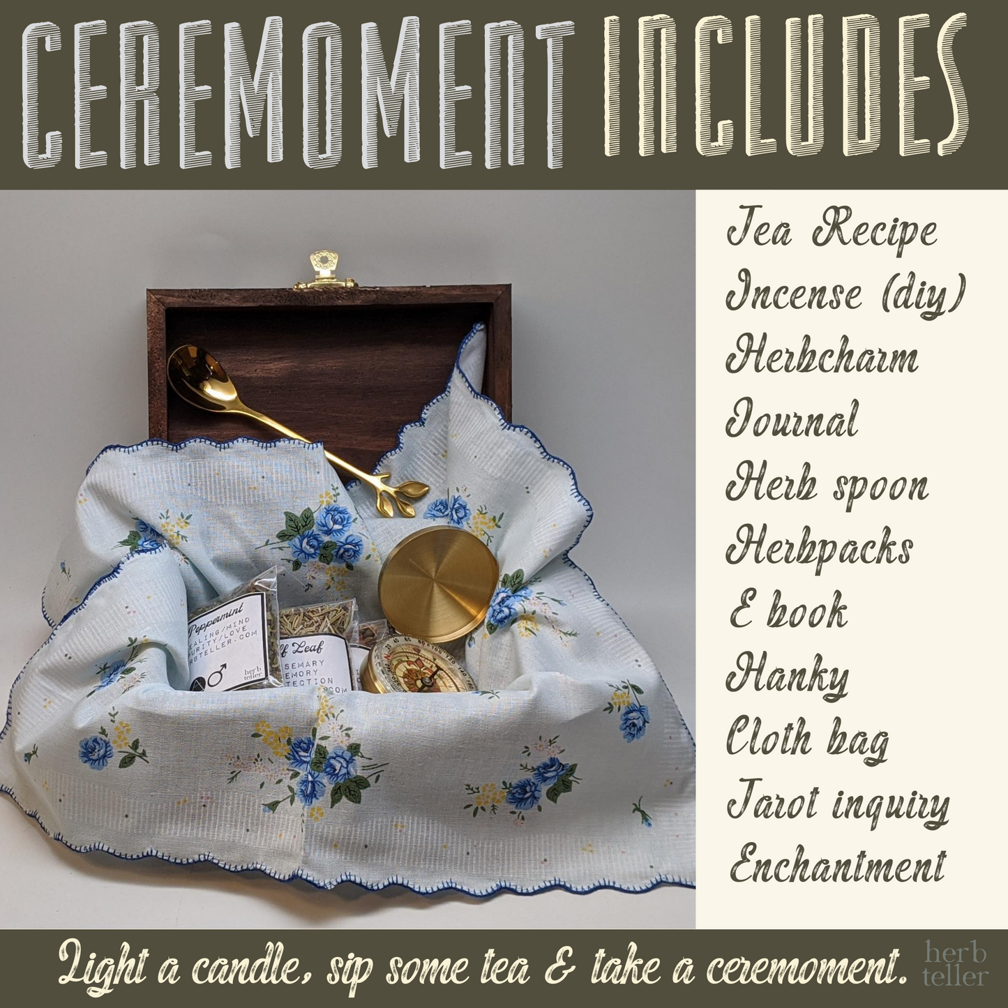 Herbmusement: Oh My Mercury Ceremoment DIY (Tea/Incense/Ritual/Oil Set)