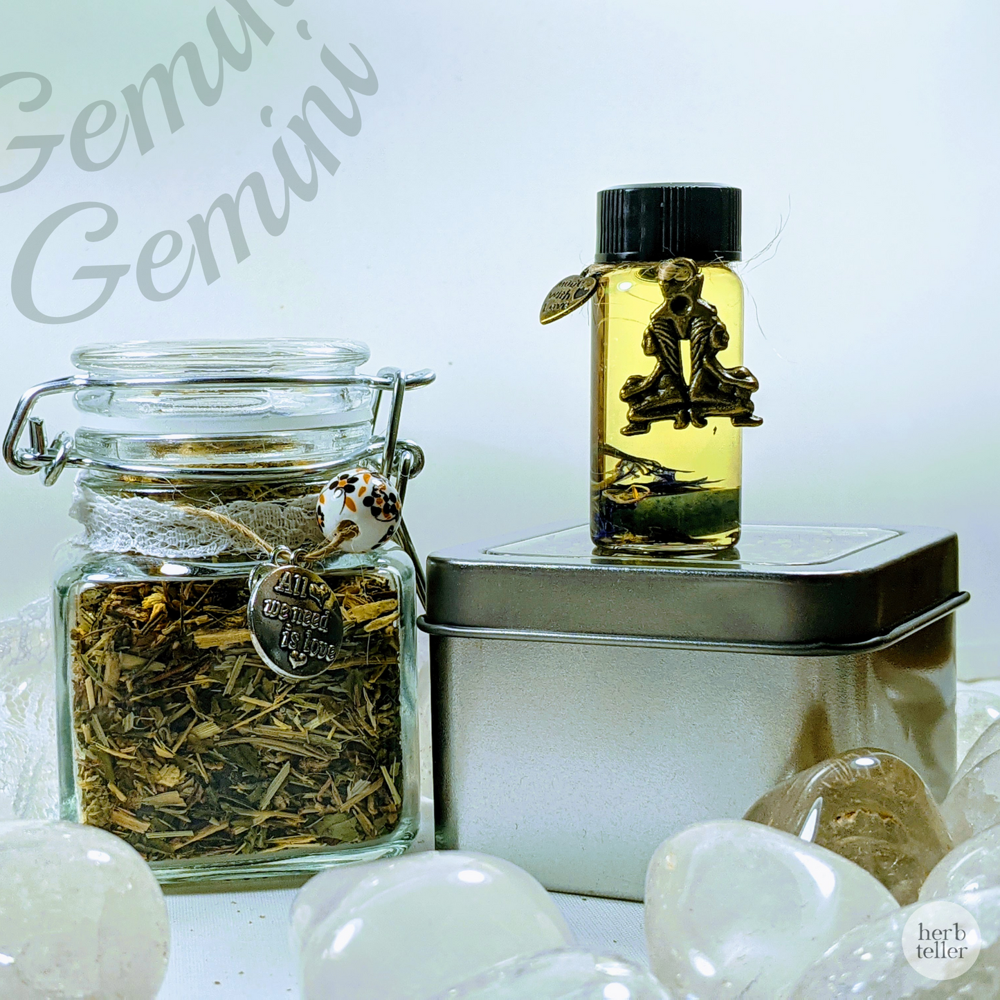 Oh My Gemini Herbmusement (Tea/Oil/Incense) Ritual Set