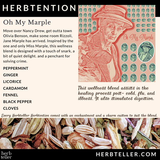 Herbtention: Oh My Marple (Jane Marple-inspired Herbal Tea/Infusion)