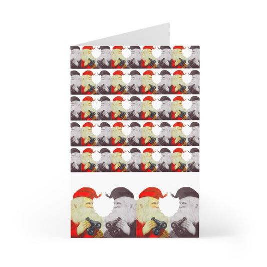 He's Looking For You Christmas Card Pack|  by Stitchteller