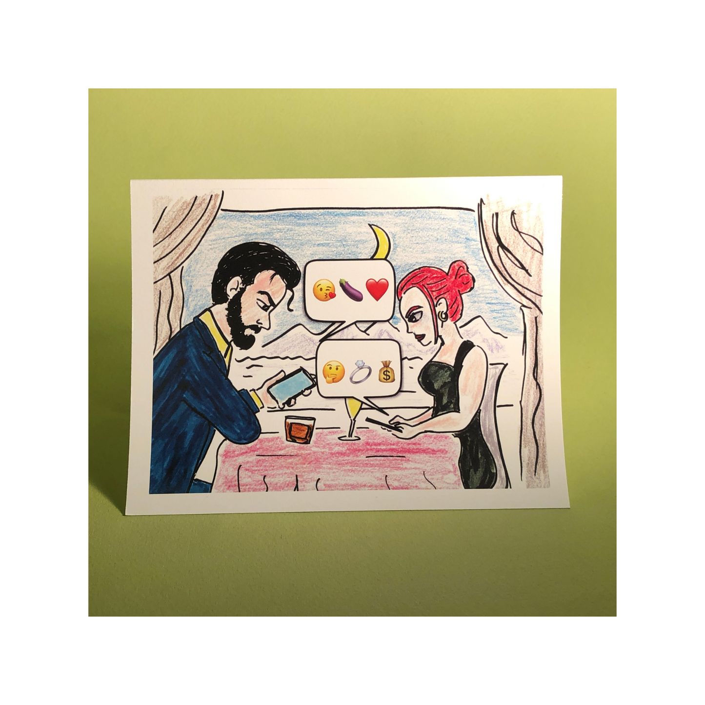 Modern Romance Greeting Card (Original Art by Green Camel Press) - Original City Apothecary