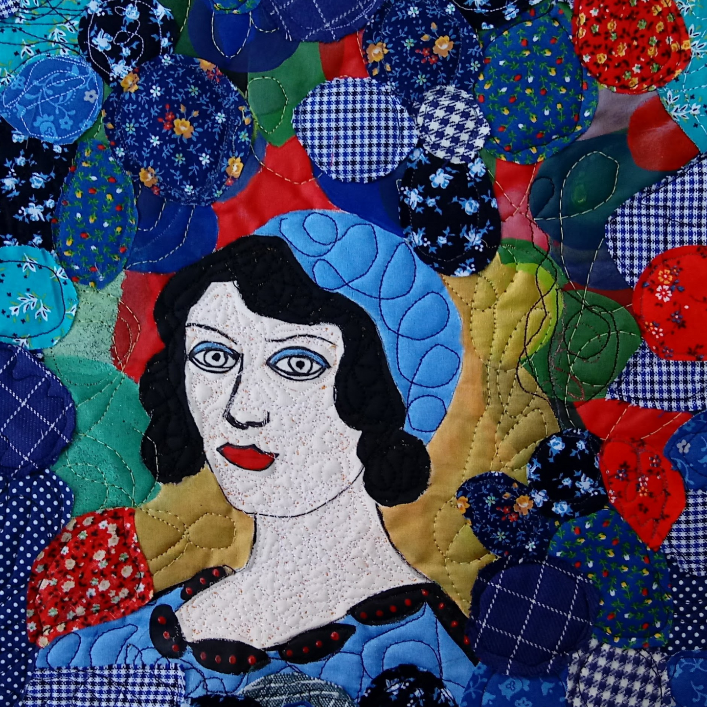 Mora Fata's Fate Art Quilt (by Stitchteller)