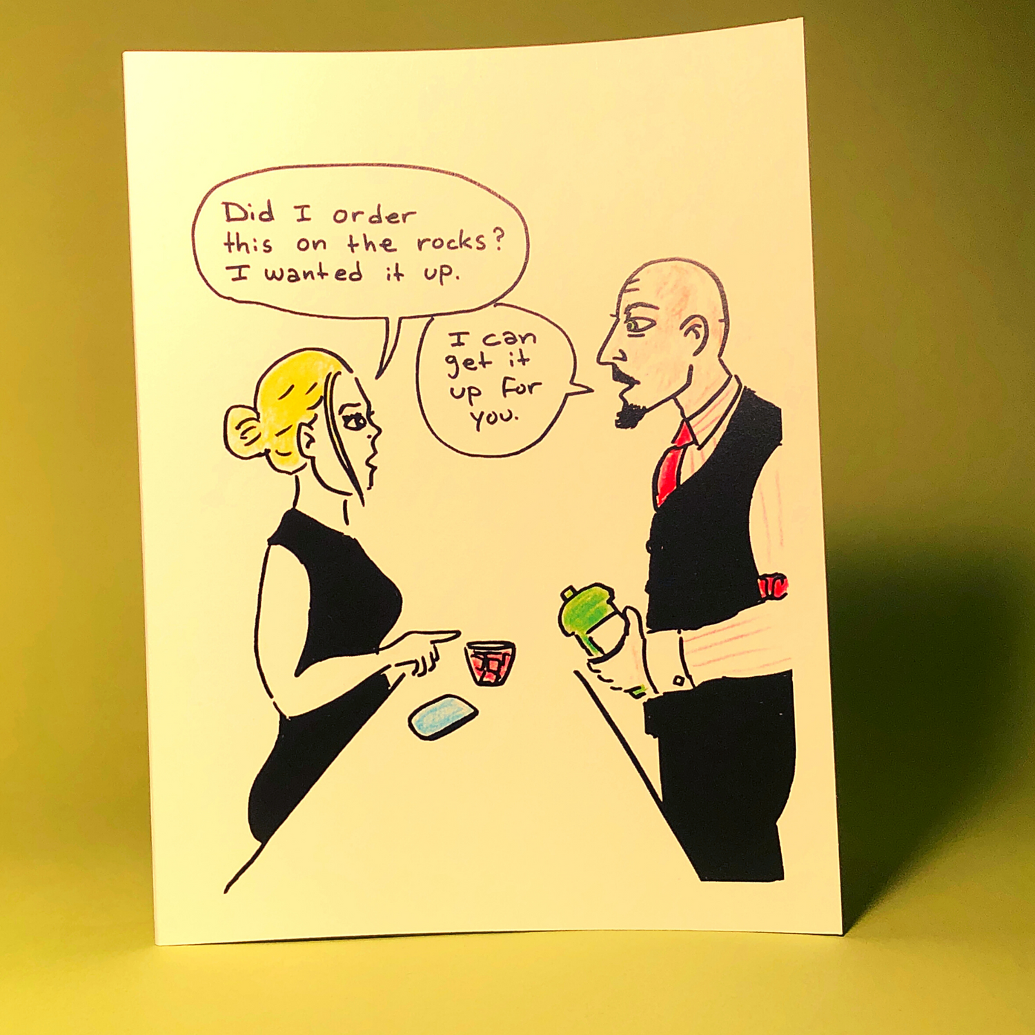 On the Rocks Greeting Card (Original Art by Green Camel Press) - Original City Apothecary
