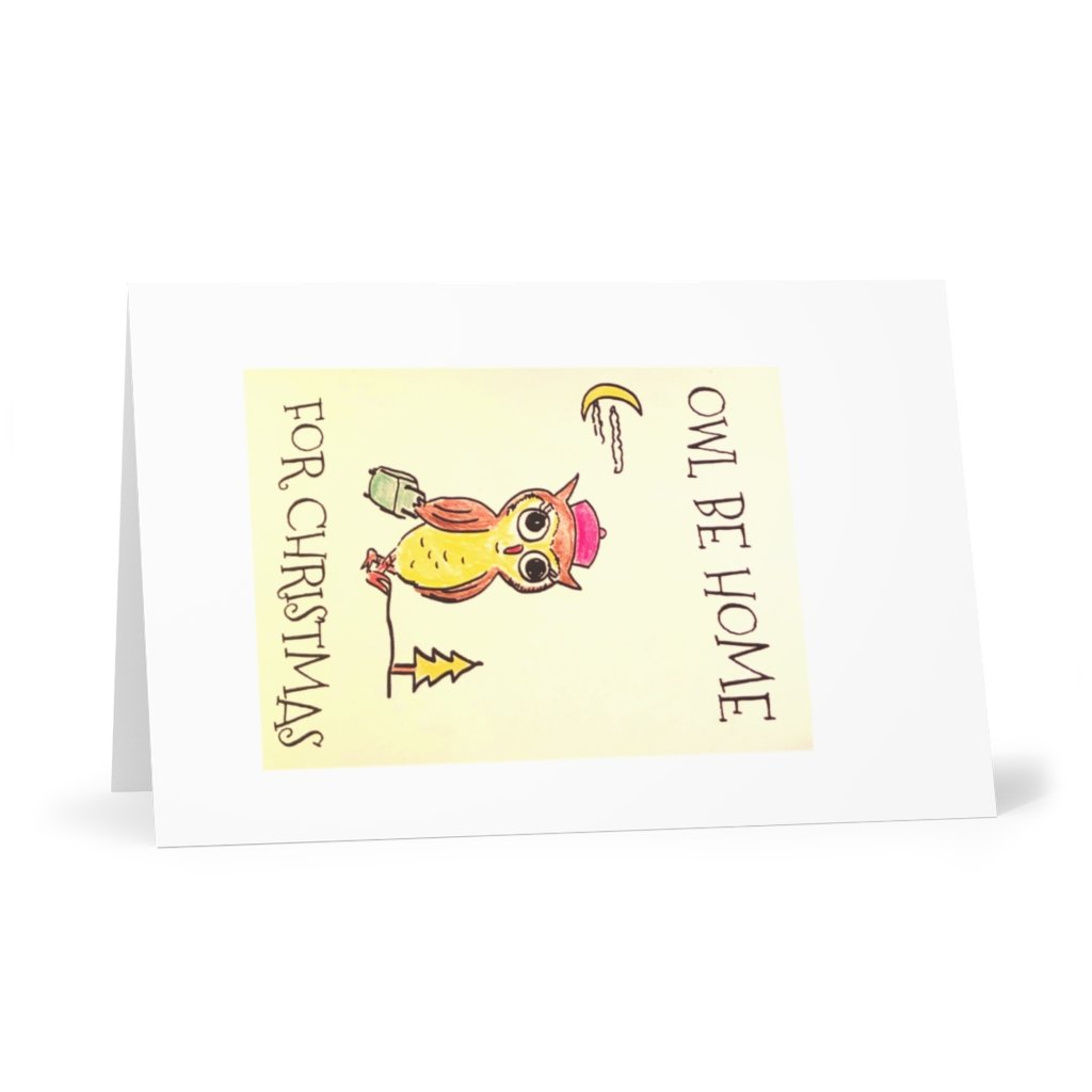 Owl Be Home Greeting Card (Original Art by Green Camel Press)