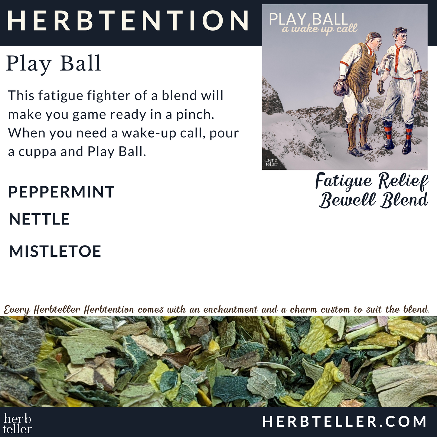 Play Ball Herbal Tea (Fatigue Fighter) - Original City Apothecary