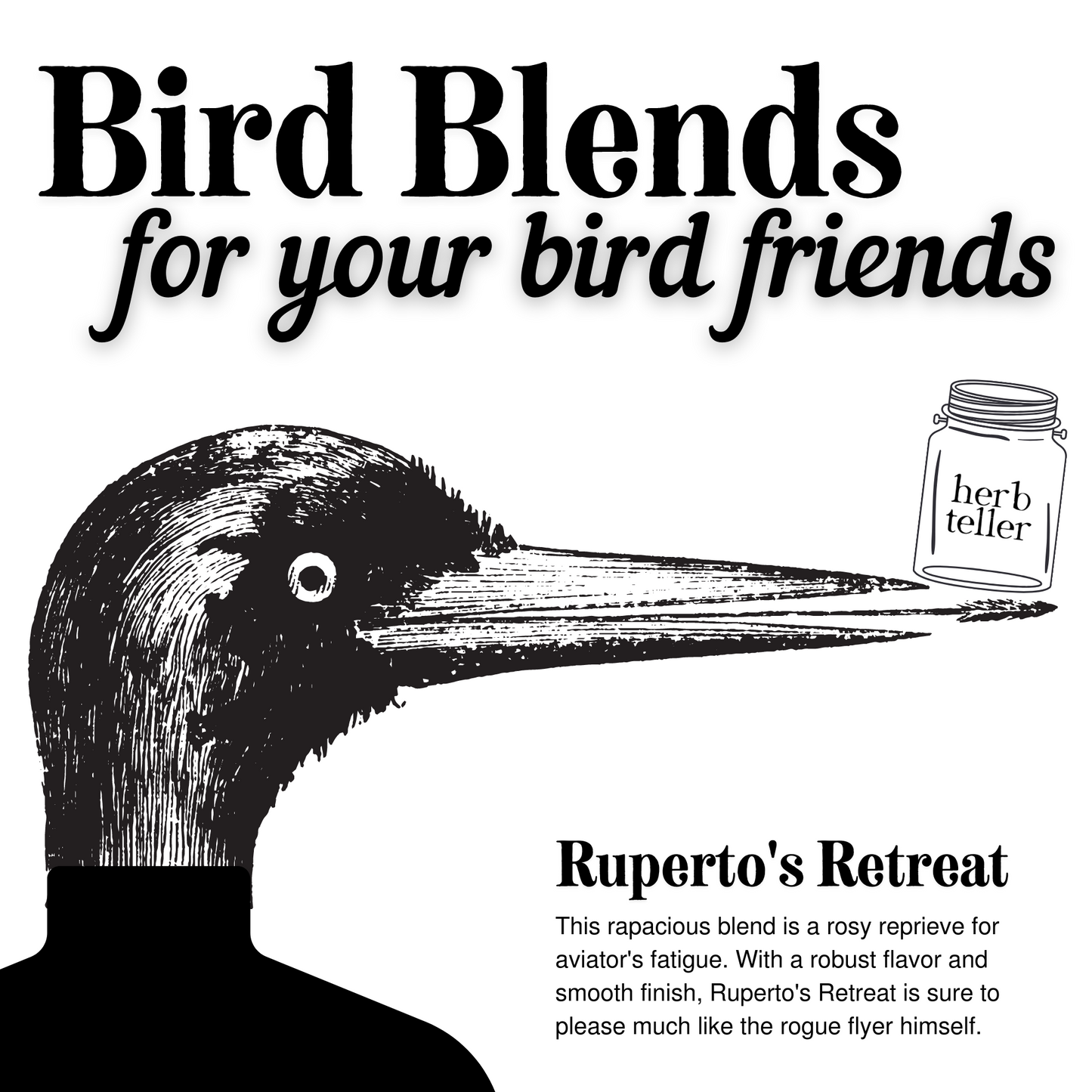 Ruperto's Retreat | Bird Blends for your Bird Friends | Herbal Bird Seed Mix - Original City Apothecary