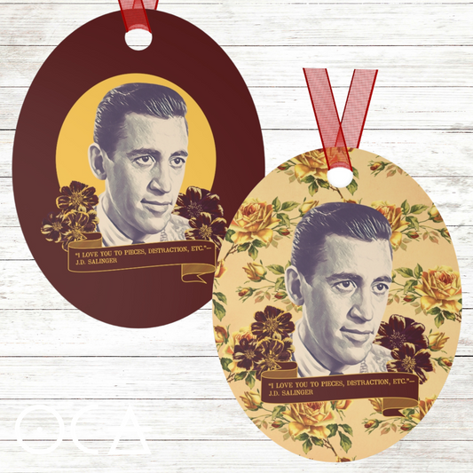 J. D. Salinger Ornament (Doublesided/2 Design Options) Herbteller Tale Swappin Souvenir