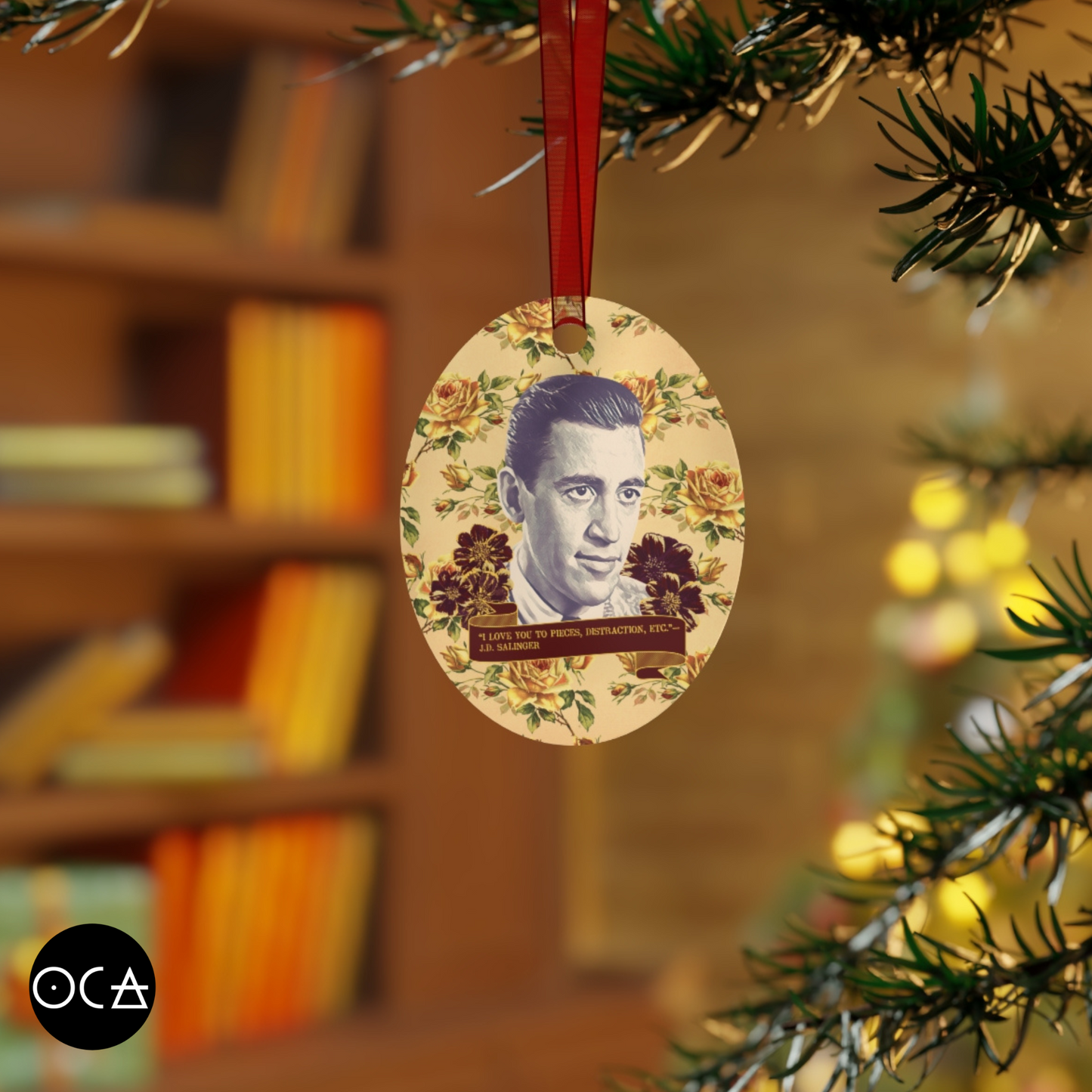 J. D. Salinger Ornament (Doublesided/2 Design Options) Herbteller Tale Swappin Souvenir