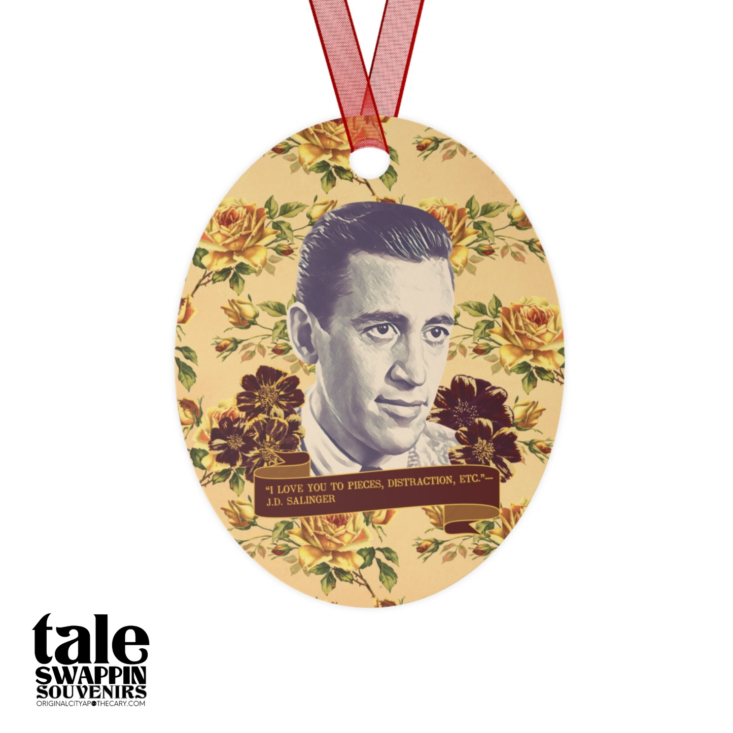 J. D. Salinger Ornament (Doublesided/2 Design Options) Herbteller Tale Swappin Souvenir