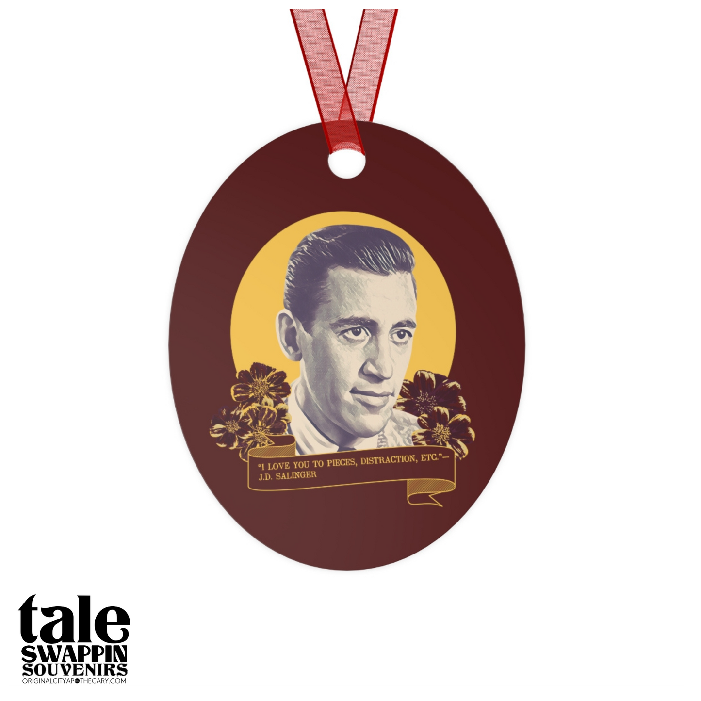 J. D. Salinger Ornament (Doublesided/2 Design Options) Herbteller Tale Swappin Souvenir