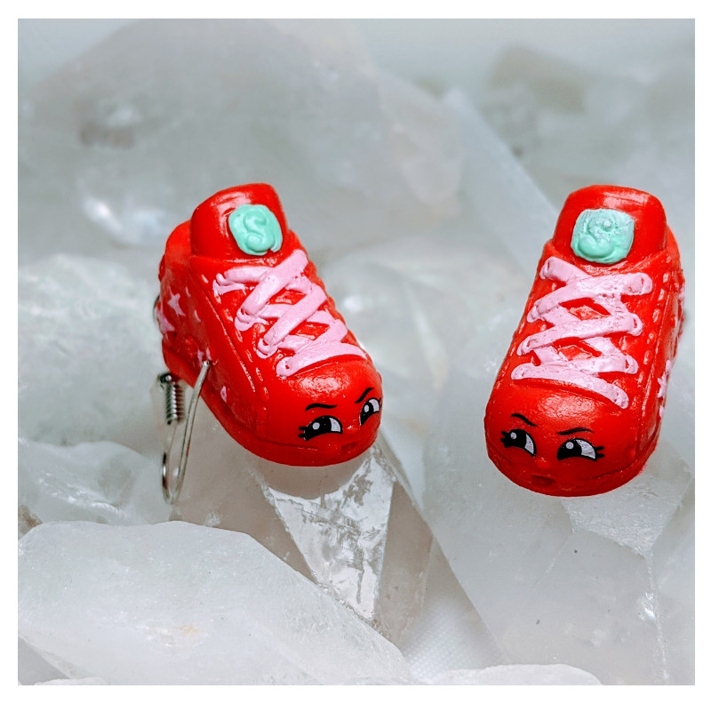 Sneaky Sneaks Earrings | Strawbphiazbling