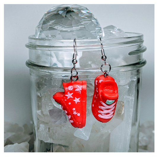 Sneaky Sneaks Earrings | Strawbphiazbling