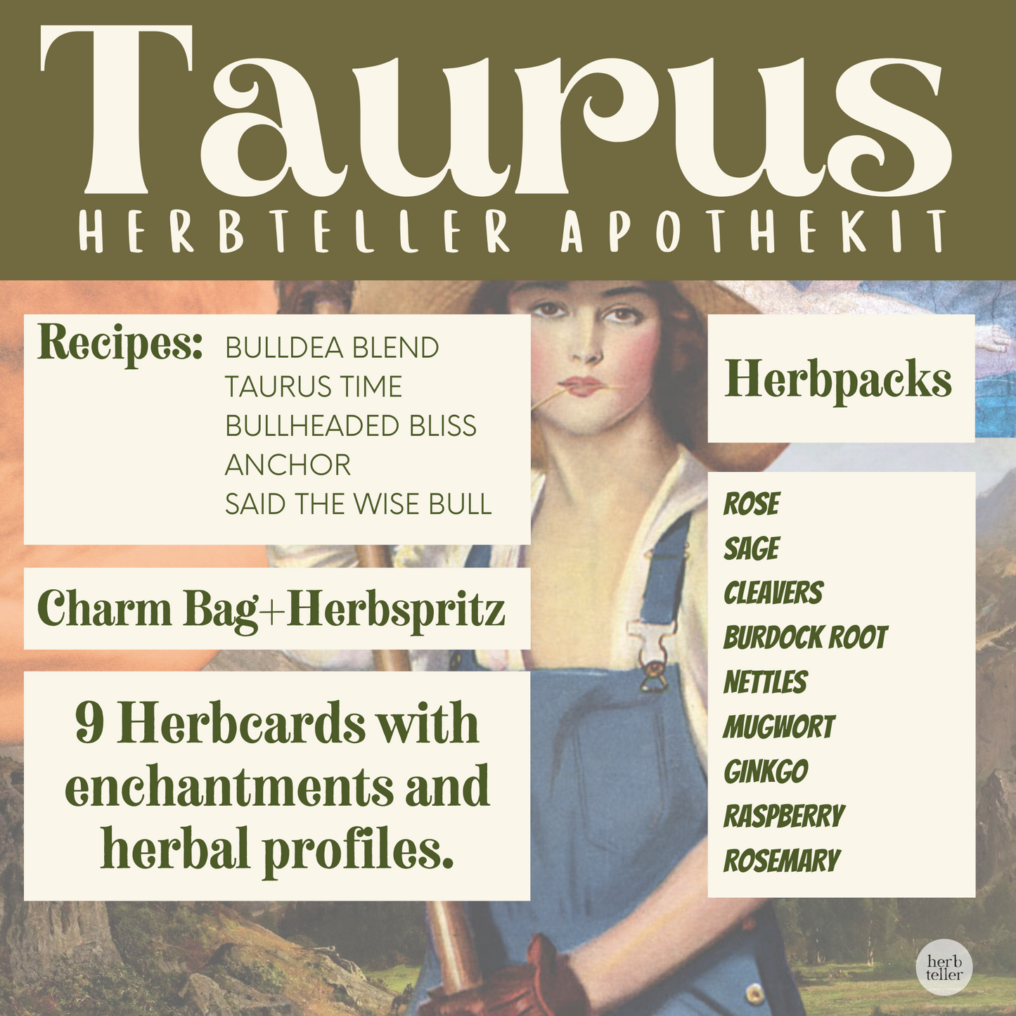 Taurus Herbs Apothekit (Herb Kit/Tea Kit)