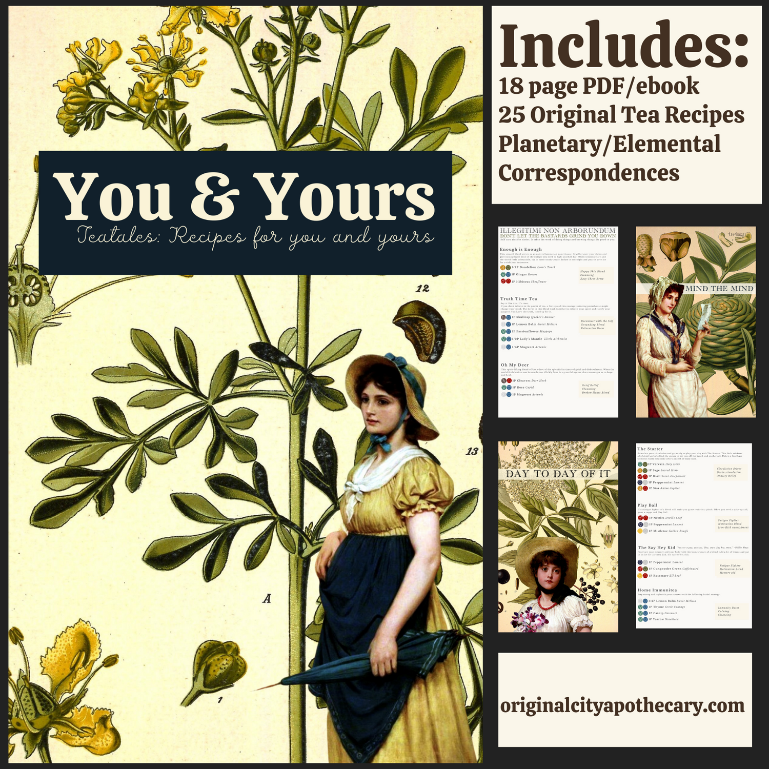 Teabook: Herbal Recipes for You & Yours | Digital Download - Original City Apothecary