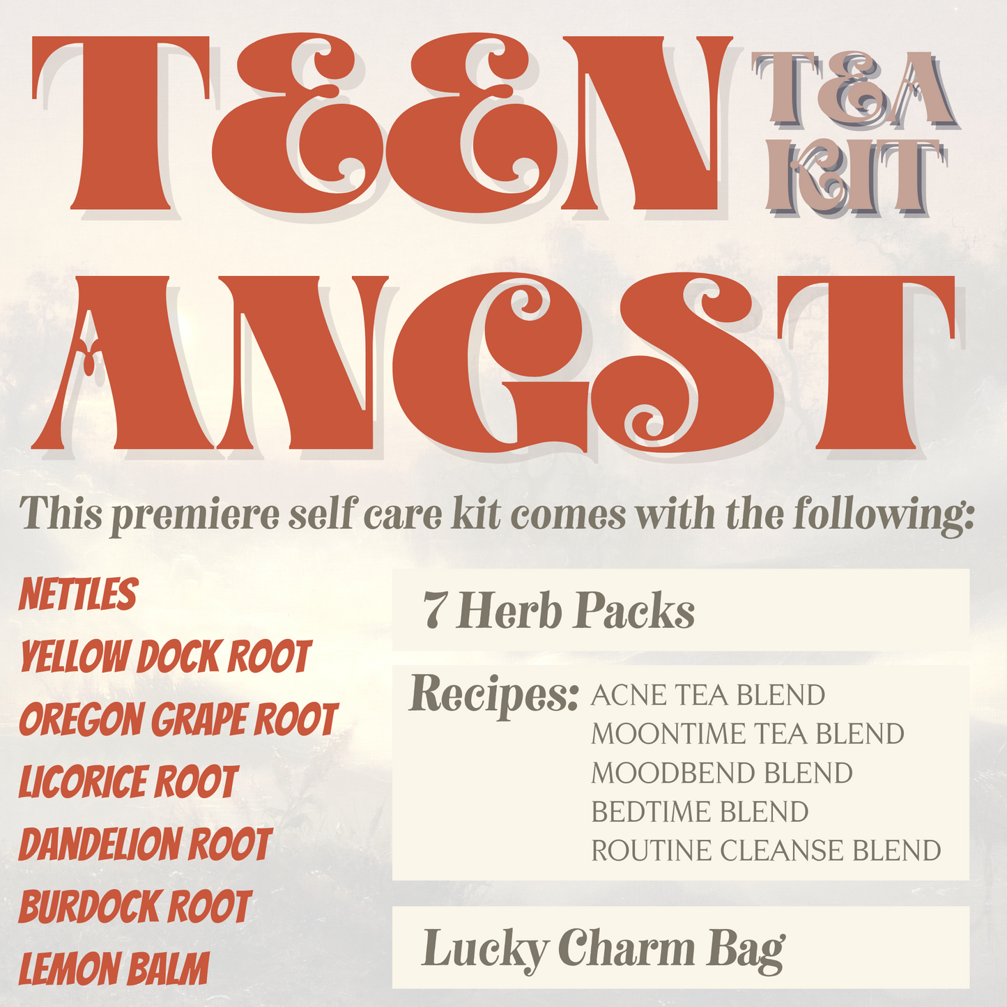 Teen Angst Tea Kit - Original City Apothecary