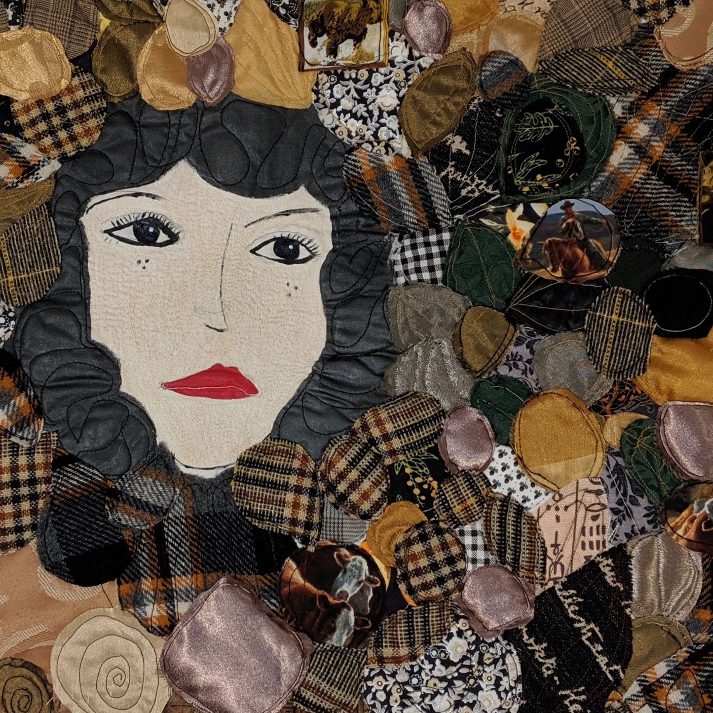 The Mothership: Diana Art Quilt (by Stitchteller)