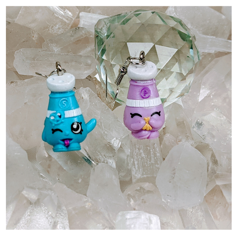 We go together like Salt & Peppa Earrings | Strawbphiazbling